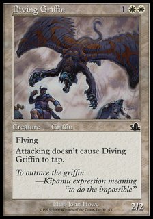 急降下するグリフィン/Diving Griffin