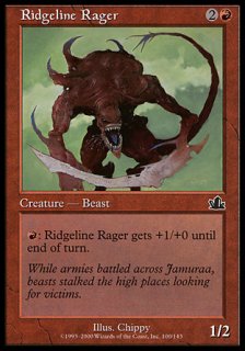 尾根の憤怒獣/Ridgeline Rager