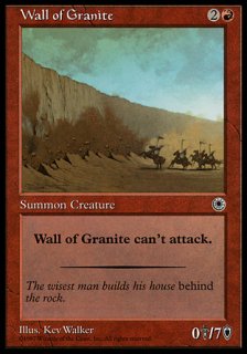 ־/Wall of Granite
