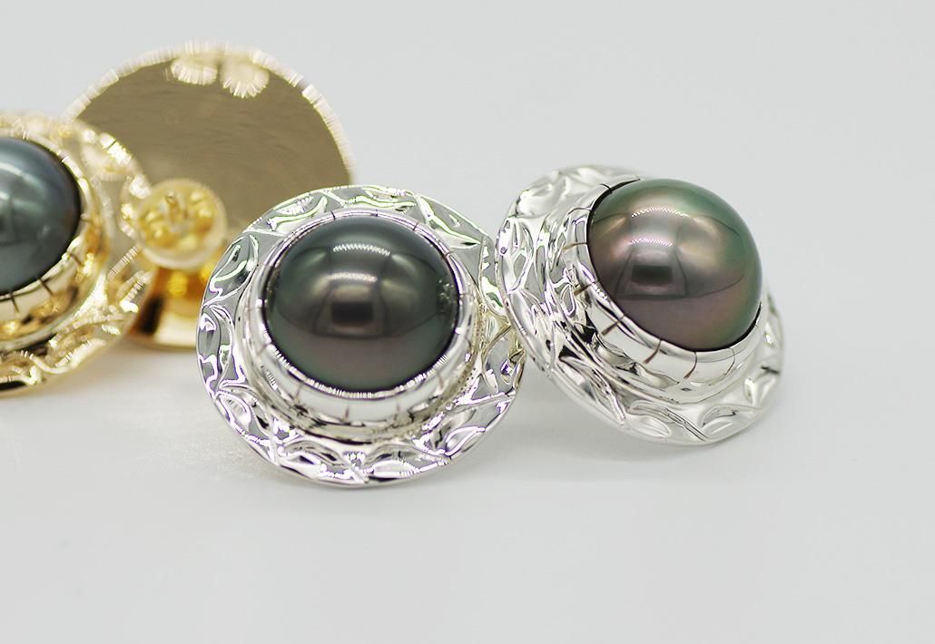 専用 カービングタヒチアンパールピアス R817 専用 カービングタヒチアンパールピアス R817 専用 カービング