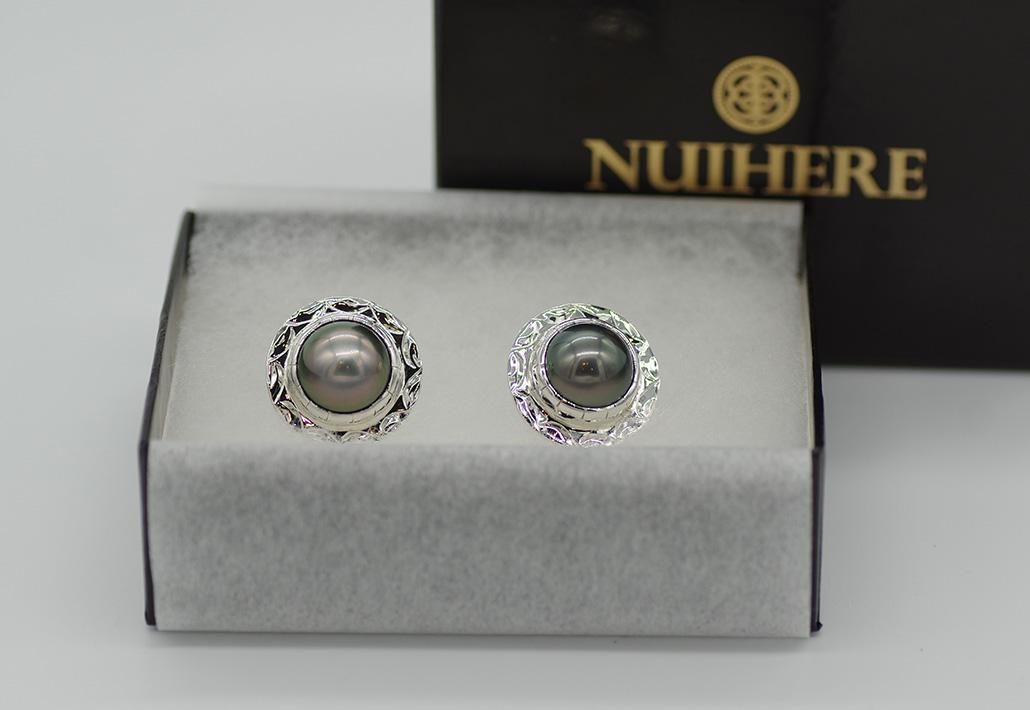 専用 カービングタヒチアンパールピアス R817 専用 カービングタヒチアンパールピアス R817 専用 カービング