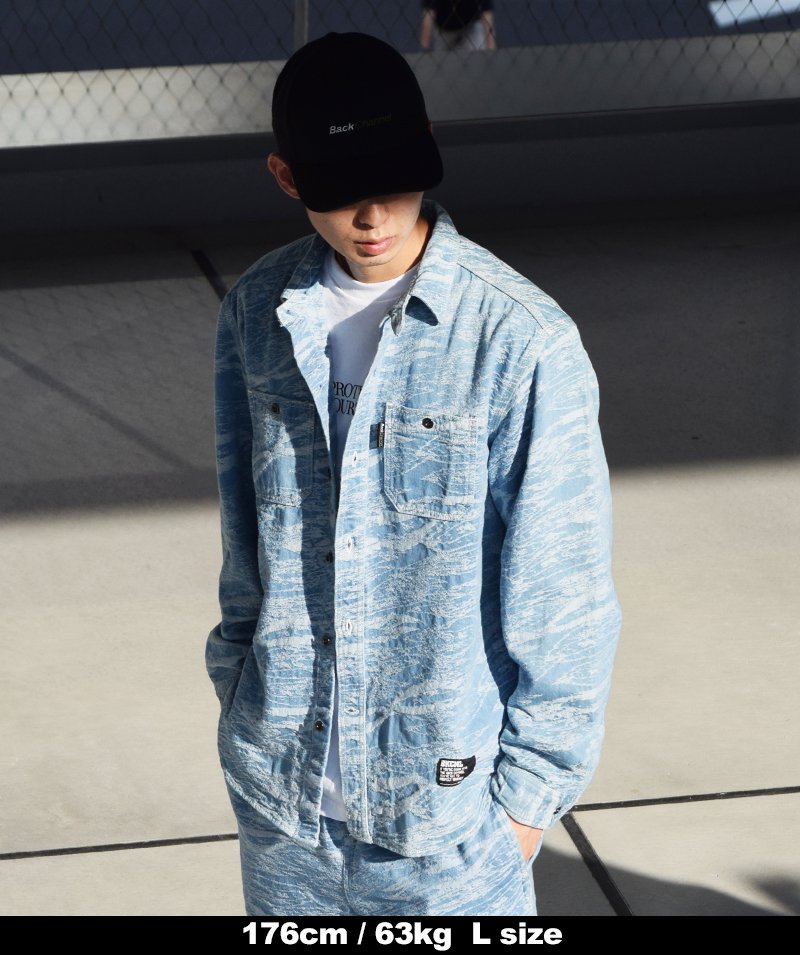 Back Channel-JACQUARD DENIM SHIRT - STRANGLE