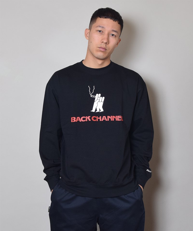 BACK CHANNEL- LIGHT CREW SWEAT 2021 F/W - STRANGLE