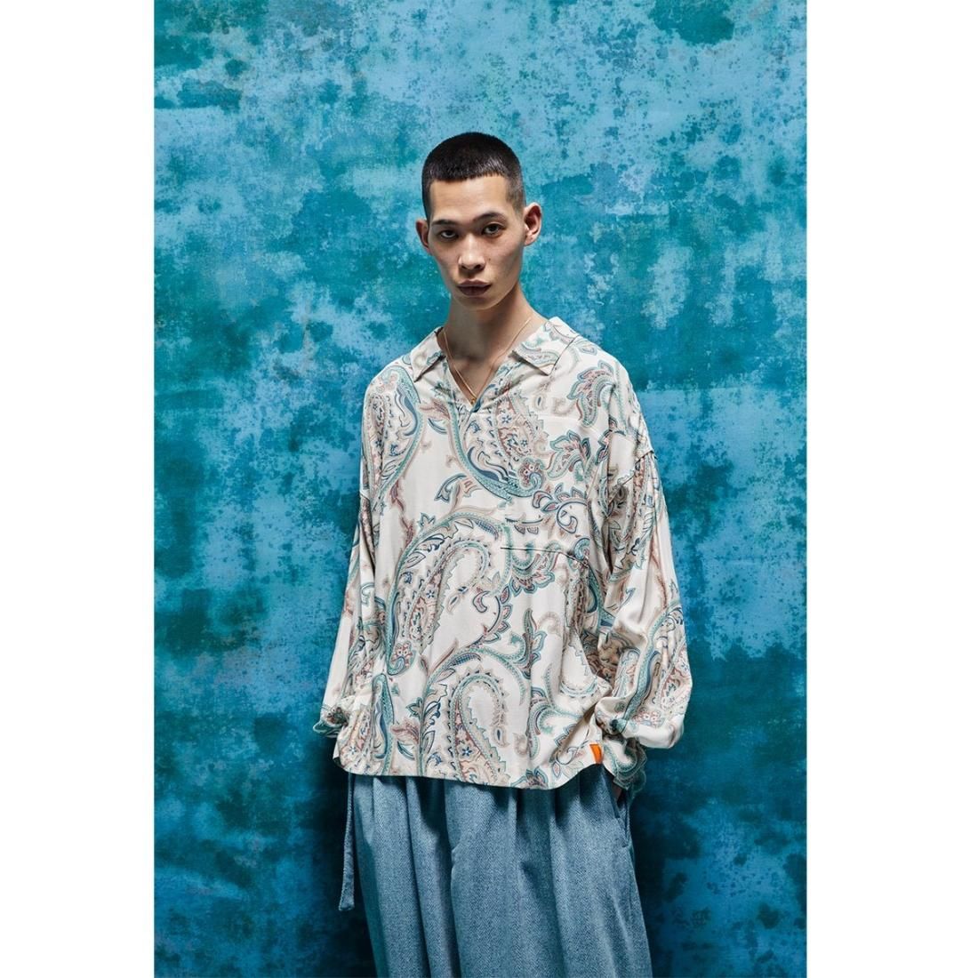 TIGHT BOOTH- PAISLEY L/S OPEN SHIRT 2022 S/S - STRANGLE