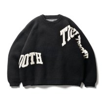 -TIGHT BOOTH- ACID LOGO KNIT SWEATER