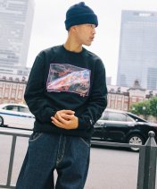 -Back Channel-  SPACE ROYALS 420 CREW SWEAT