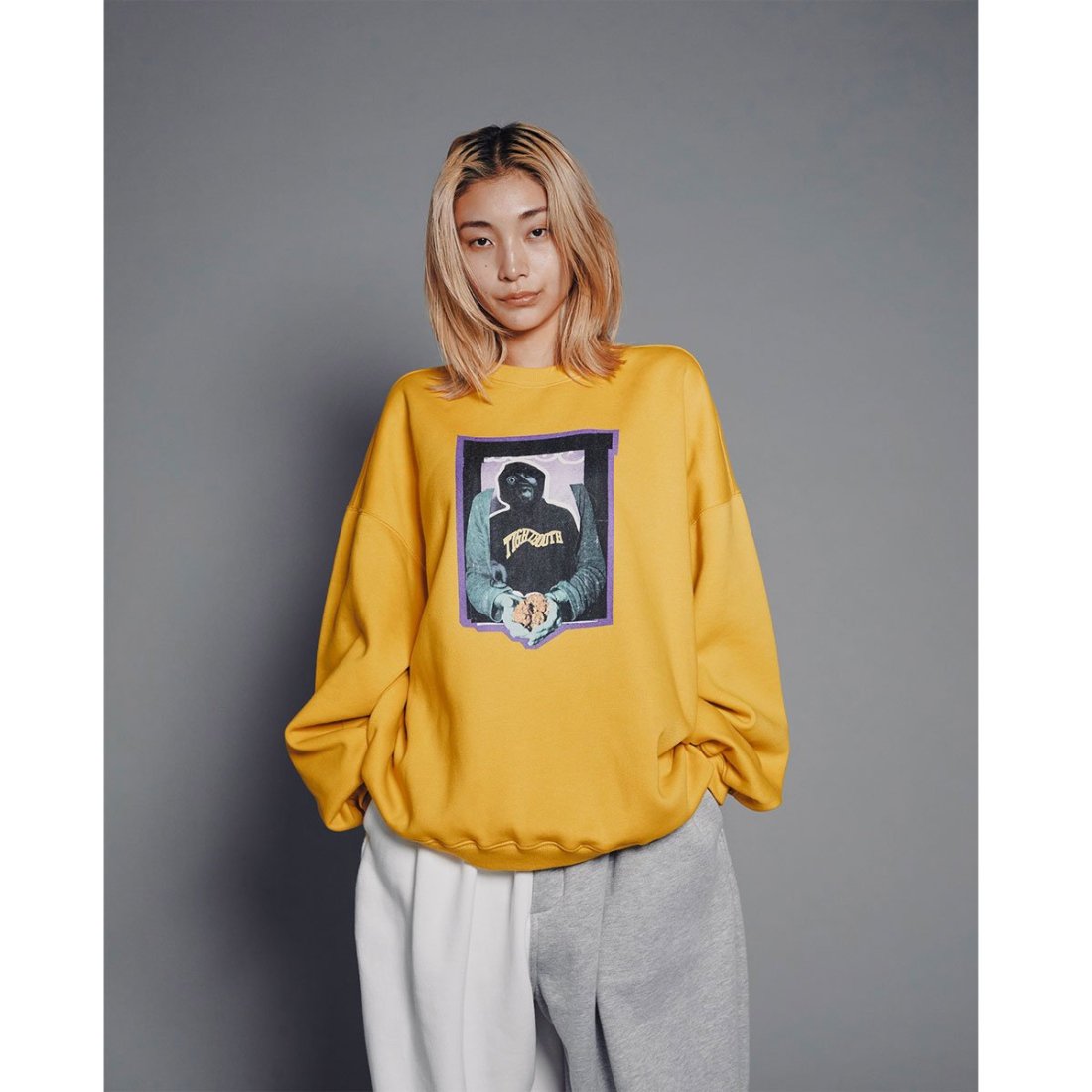 完成品 タイトブース BAININ CREW SWEAT/スウェット/Ｍ最終値下げ金額 