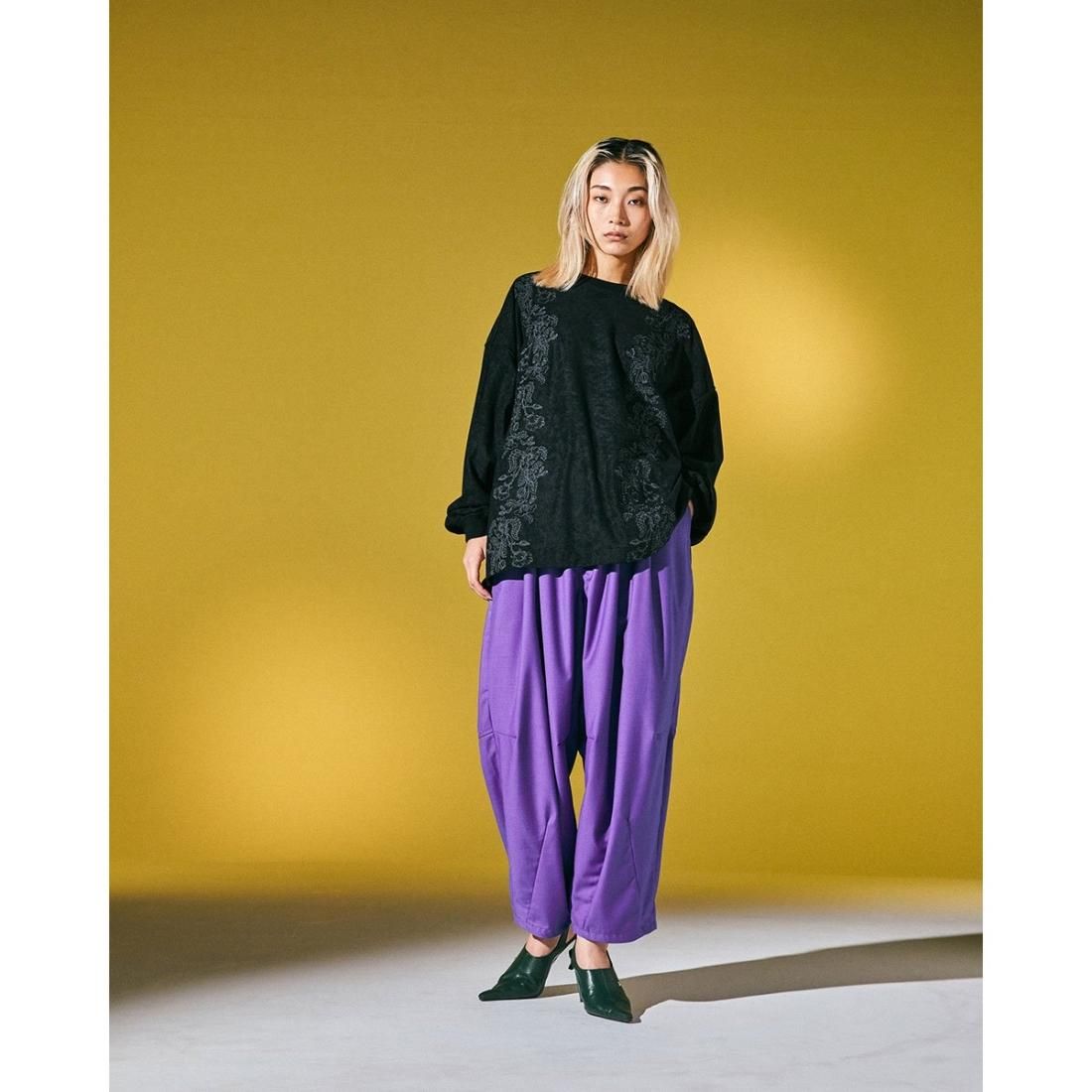 TIGHT BOOTH- POPPY SUEDE L/S TOP - STRANGLE