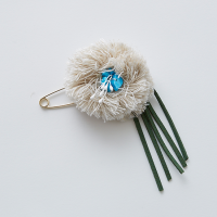 <b>eLfinFolk</b></br>21ss flower corsage<br>natural