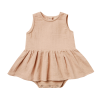 <b>QUINCY MAE</b><br>21ss SKIRTED TANK ONESIE<br>PETAL