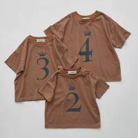 <b>eLfinFolk</b></br>Number Tee for Birthday<br>cocoa brown