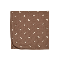 <b>QUINCY MAE</b><br>22aw waffle baby blanket<br>COCOA-FLORAL