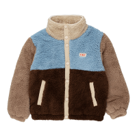 <b>tinycottons</b></br>22aw COLOR BLOCK POLAR SHERPA JACKET<br>chocolate/grey<img class='new_mark_img2' src='https://img.shop-pro.jp/img/new/icons1.gif' style='border:none;display:inline;margin:0px;padding:0px;width:auto;' />