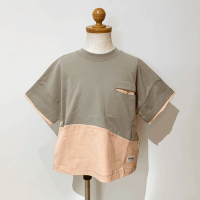 <b>6vocaLe</b></br>23ss ウィービーTシャツ<br>GRAYBEIGE/SALMONPINK<img class='new_mark_img2' src='https://img.shop-pro.jp/img/new/icons1.gif' style='border:none;display:inline;margin:0px;padding:0px;width:auto;' />