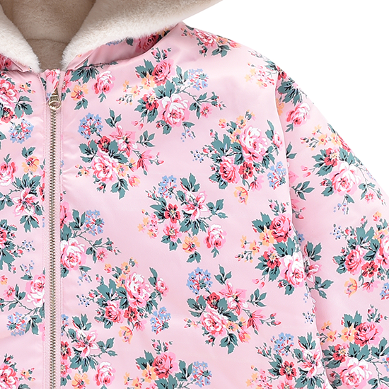 Louise Misha Felvet Reversible Jacket Pink Seylan Flowers