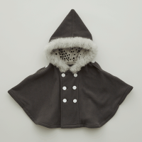 <b>eLfinFolk</b></br>23aw Freece baby cape<br>gray <img class='new_mark_img2' src='https://img.shop-pro.jp/img/new/icons1.gif' style='border:none;display:inline;margin:0px;padding:0px;width:auto;' />