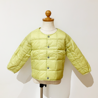 <b>TAION</b><br>KIDS CREW NECK BUTTON DOWN JKT [ BASIC ]  with STORAGE BAG<br>LEMON 