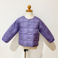 <b>TAION</b><br>23aw KIDS CREW NECK BUTTON DOWN JKT [ BASIC ]  with STORAGE BAG<br>LAVENDER 