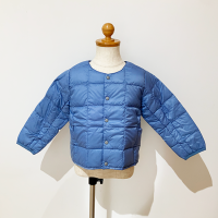 <b>TAION</b><br>23aw KIDS CREW NECK BUTTON DOWN JKT [ BASIC ]  with STORAGE BAG<br>DG.BLUE 