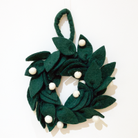 <b>Merrymerry</b><br>Leaf wreath<br>Green