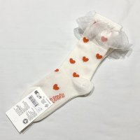 <b>MINI RODINI</b><br>24ss HEARTS FRILL 1-PACK SOCKS<br>White<img class='new_mark_img2' src='https://img.shop-pro.jp/img/new/icons1.gif' style='border:none;display:inline;margin:0px;padding:0px;width:auto;' />