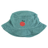 <b>piupiuchick</b></br>24ss hat<br>green w/ apple print