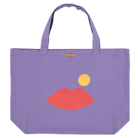 <b>piupiuchick</b></br>24ss XL bag<br>purple w/ print