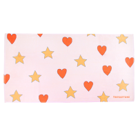 <b>tinycottons</b></br>24ss HEARTS & STARS TOWEL<br>pastel pink