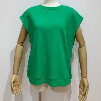 <b>HAVERSACK</b><br>24ss Hard twist fleey stitch sleeveless shirt<br>43 Green