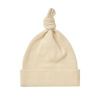 <b>QUINCY MAE</b><br>24ss WAFFLE KNOTTED BABY HAT<br>LEMON<img class='new_mark_img2' src='https://img.shop-pro.jp/img/new/icons1.gif' style='border:none;display:inline;margin:0px;padding:0px;width:auto;' />