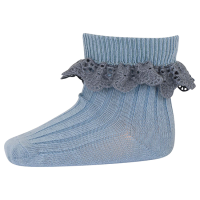 <b>mp Denmark</b></br>24ss Lisa Lisa socks lace</br>Dusty Blue