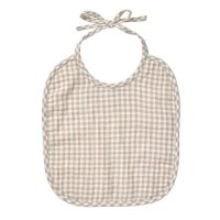 <b>QUINCY MAE</b><br>24ss WOVEN TIE BIB || OAT GINGHAM<br>OAT-GINGHAM<img class='new_mark_img2' src='https://img.shop-pro.jp/img/new/icons1.gif' style='border:none;display:inline;margin:0px;padding:0px;width:auto;' />