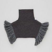 <b>eLfinFolk</b></br>24aw Rib knit Knights Cape<br>gray