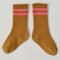 <b>EAST END HIGHLANDERS</b><br>24aw SOX-805<br>Biscuit x Rose Stripe