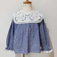 <b>LOUISE MISHA</b></br>24aw Blouse Henriette<br>Blue Sonnet Vichy<img class='new_mark_img2' src='https://img.shop-pro.jp/img/new/icons1.gif' style='border:none;display:inline;margin:0px;padding:0px;width:auto;' />