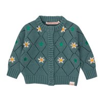 <b>tinycottons</b></br>24aw STARS AND FLOWERS BABY CARDIGAN<br>dark pistachio<img class='new_mark_img2' src='https://img.shop-pro.jp/img/new/icons1.gif' style='border:none;display:inline;margin:0px;padding:0px;width:auto;' />