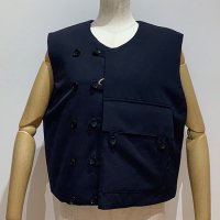 <b>HAVERSACK</b><br>24aw 2/90 Gabardine best<br>59/Navy<img class='new_mark_img2' src='https://img.shop-pro.jp/img/new/icons1.gif' style='border:none;display:inline;margin:0px;padding:0px;width:auto;' />