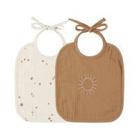 <b>QUINCY MAE</b><br>24aw WOVEN TIE BIB, 2 PACK || STARS, GOLDEN<br>NATURAL-GOLDEN<img class='new_mark_img2' src='https://img.shop-pro.jp/img/new/icons1.gif' style='border:none;display:inline;margin:0px;padding:0px;width:auto;' />