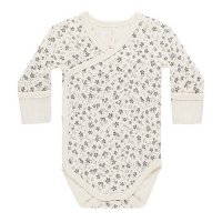 <b>QUINCY MAE</b><br>24aw SIDE SNAP BODYSUIT || BLUE FLORAL<br>BLUE-FLORAL