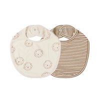 <b>QUINCY MAE</b><br>24aw JERSEY SNAP BIB, 2 PACK || LIONS, CINNAMON STRIPE<br>CINNAMON-NATURAL<img class='new_mark_img2' src='https://img.shop-pro.jp/img/new/icons1.gif' style='border:none;display:inline;margin:0px;padding:0px;width:auto;' />