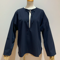 <b>HAVERSACK</b><br>25ss Hard twist ponte  shirt<br>59/Navy<img class='new_mark_img2' src='https://img.shop-pro.jp/img/new/icons1.gif' style='border:none;display:inline;margin:0px;padding:0px;width:auto;' />