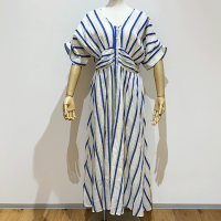 <b>ne Quittez pas</b><br>25ss COTTON VOILE STRIPE WAIST GATHER DRESS<br>BEIGE<img class='new_mark_img2' src='https://img.shop-pro.jp/img/new/icons1.gif' style='border:none;display:inline;margin:0px;padding:0px;width:auto;' />