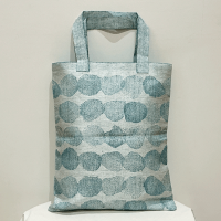 <b>LAPUAN KANKURIT</b><br>SADEKUURO bag 28x33cm<br>white-turq.