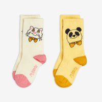<b>MINI RODINI</b><br>25aw Cat & panda 2-pack socks<br>Multi<img class='new_mark_img2' src='https://img.shop-pro.jp/img/new/icons1.gif' style='border:none;display:inline;margin:0px;padding:0px;width:auto;' />