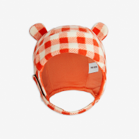 <b>MINI RODINI</b><br>25aw Gingham aop fleece hat<br>Red<img class='new_mark_img2' src='https://img.shop-pro.jp/img/new/icons1.gif' style='border:none;display:inline;margin:0px;padding:0px;width:auto;' />