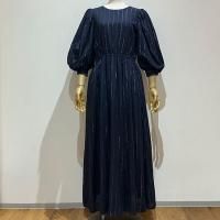 <b>ne Quittez pas</b><br>25aw COTTON LUREX STRIPE
VOLUME SLEEVE
DRESS<br>NAVY<img class='new_mark_img2' src='https://img.shop-pro.jp/img/new/icons1.gif' style='border:none;display:inline;margin:0px;padding:0px;width:auto;' />