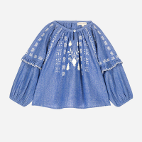 <b>LOUISE MISHA</b></br>25aw Blouse Irisa<br>Blue Chambray<img class='new_mark_img2' src='https://img.shop-pro.jp/img/new/icons1.gif' style='border:none;display:inline;margin:0px;padding:0px;width:auto;' />