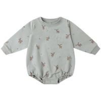 <b>QUINCY MAE</b></br>25aw CREWNECK BUBBLE ROMPER || MOOSE<br>BLUE<img class='new_mark_img2' src='https://img.shop-pro.jp/img/new/icons1.gif' style='border:none;display:inline;margin:0px;padding:0px;width:auto;' />