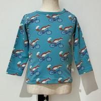 <b>Pigeon</b><br>25aw T-shirt / all over print<br>cycling fox-Turquoise<img class='new_mark_img2' src='https://img.shop-pro.jp/img/new/icons1.gif' style='border:none;display:inline;margin:0px;padding:0px;width:auto;' />