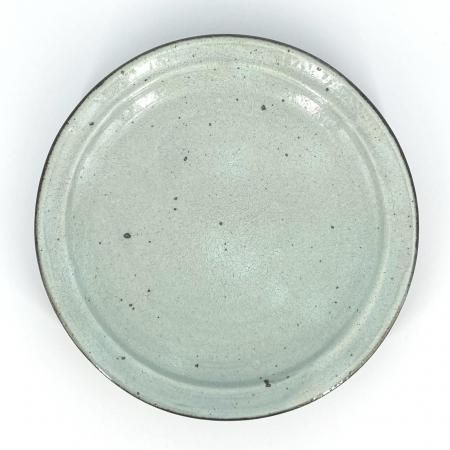 中村 恵子 プレート（大）／山粉引 水色 - shirushi（しるし